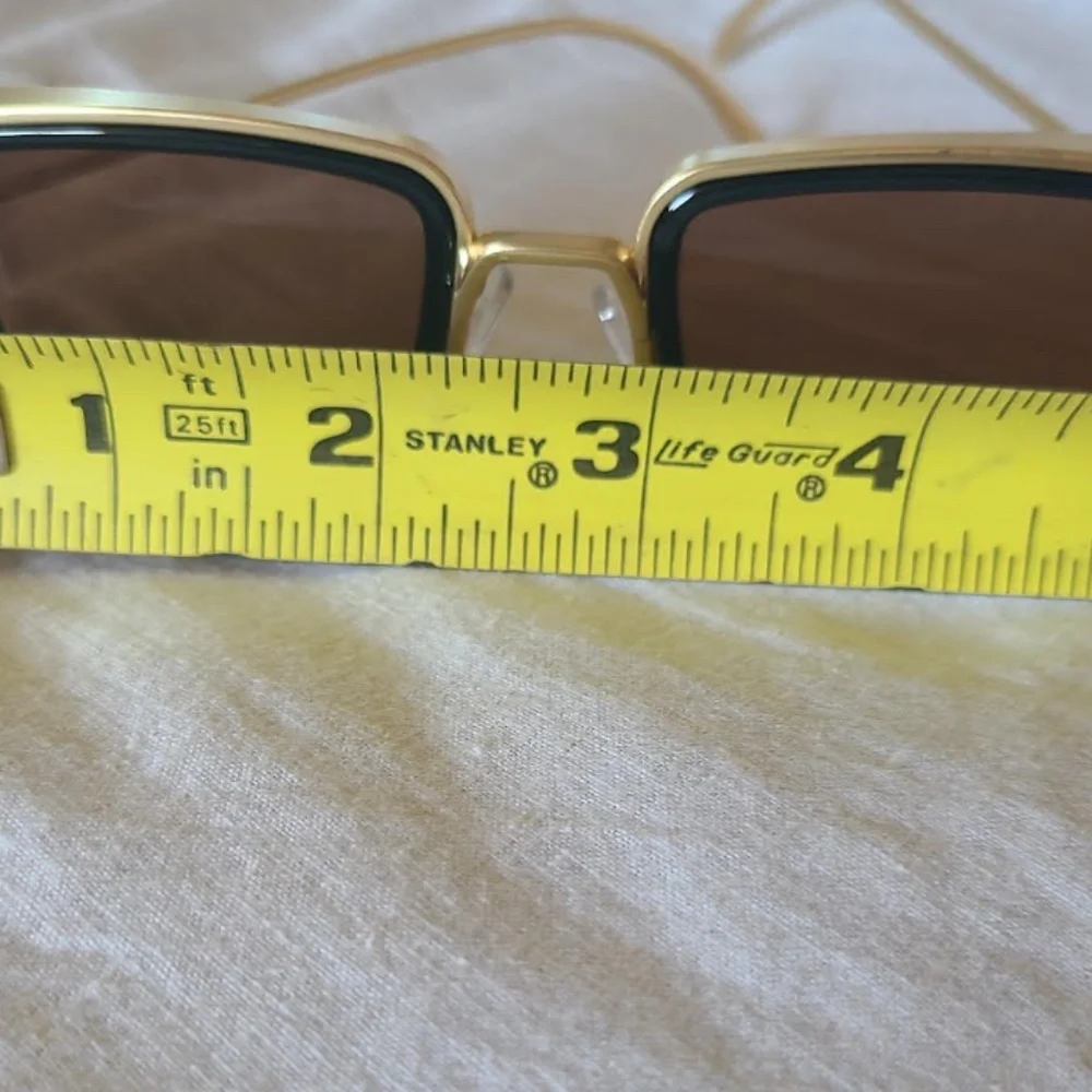 NEW Steampunk Retro Rectangle Sunglasses Unisex brown/gold/black